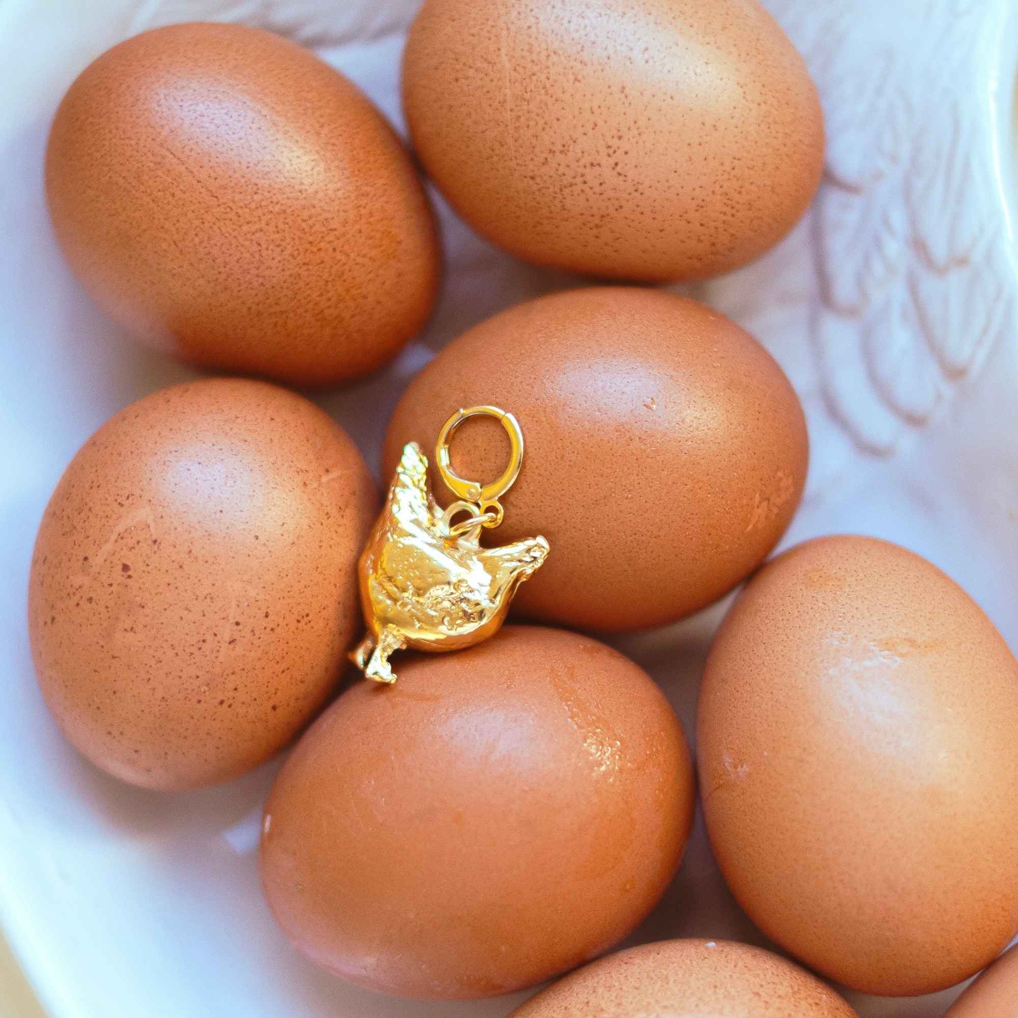 Pingente Galinha Lucrécia Ouro