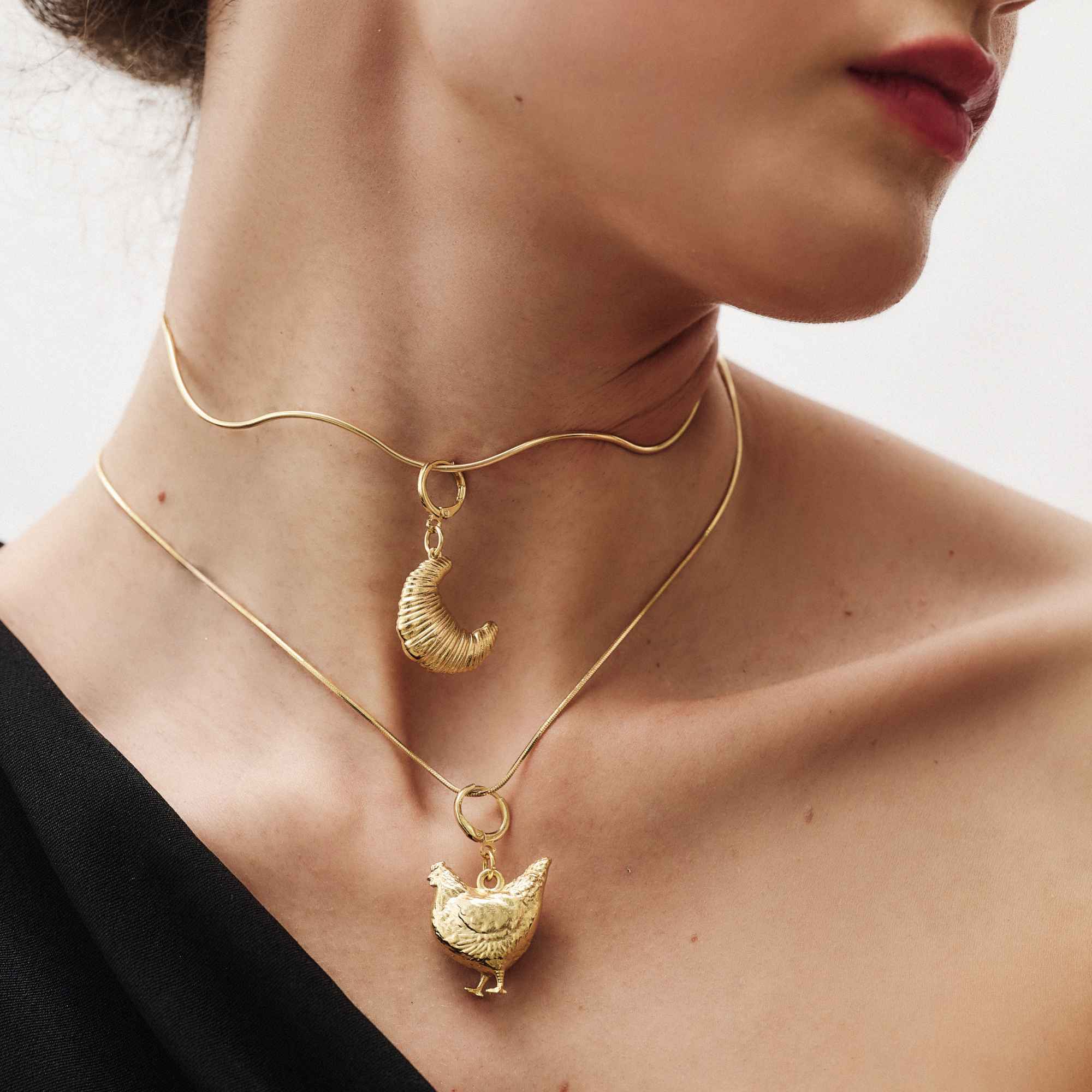 Pingente Galinha Lucrécia Ouro