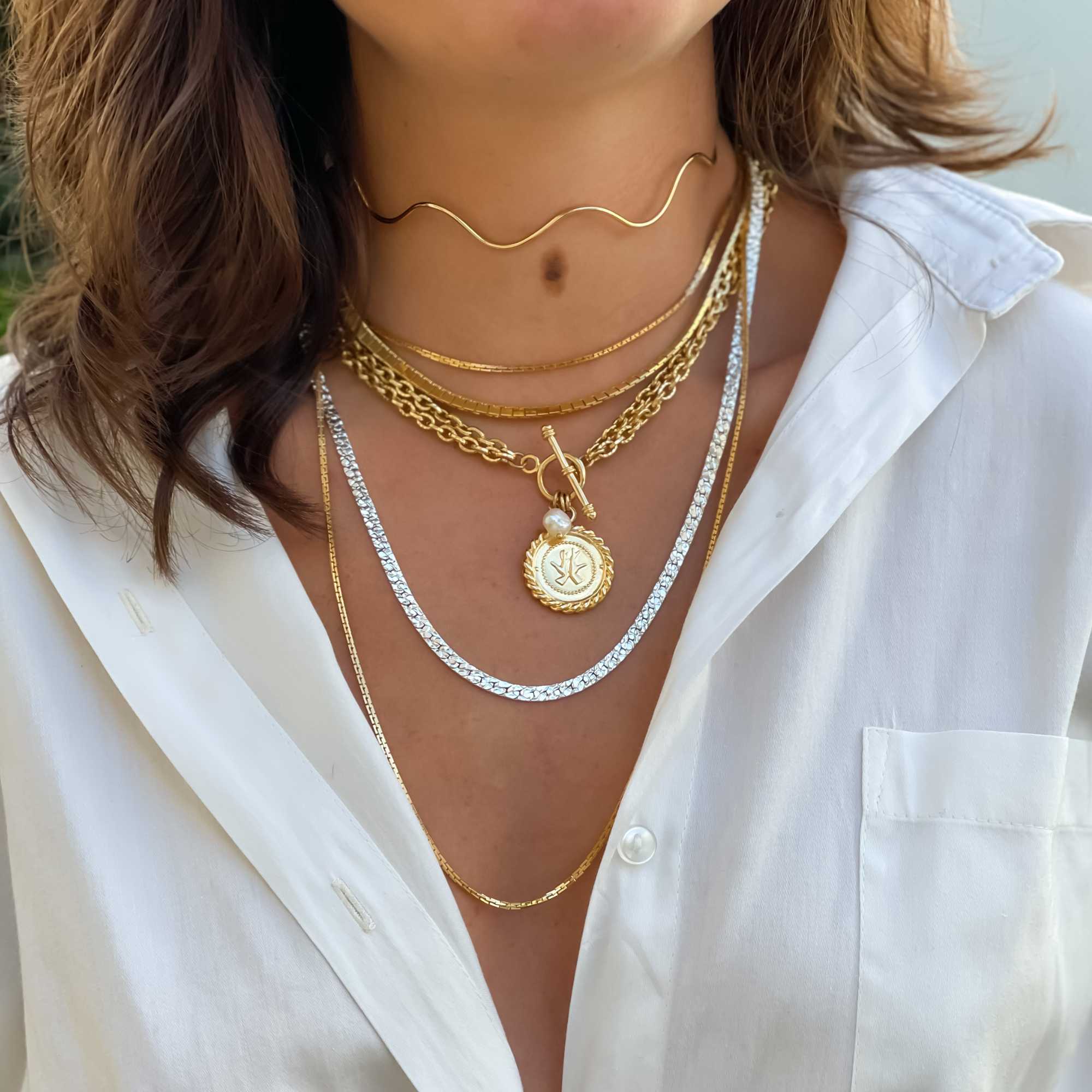 Pingente Medalha Triana Ouro