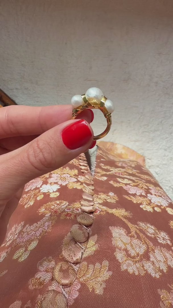 Gargantilha Desvio Prata com Pérolas