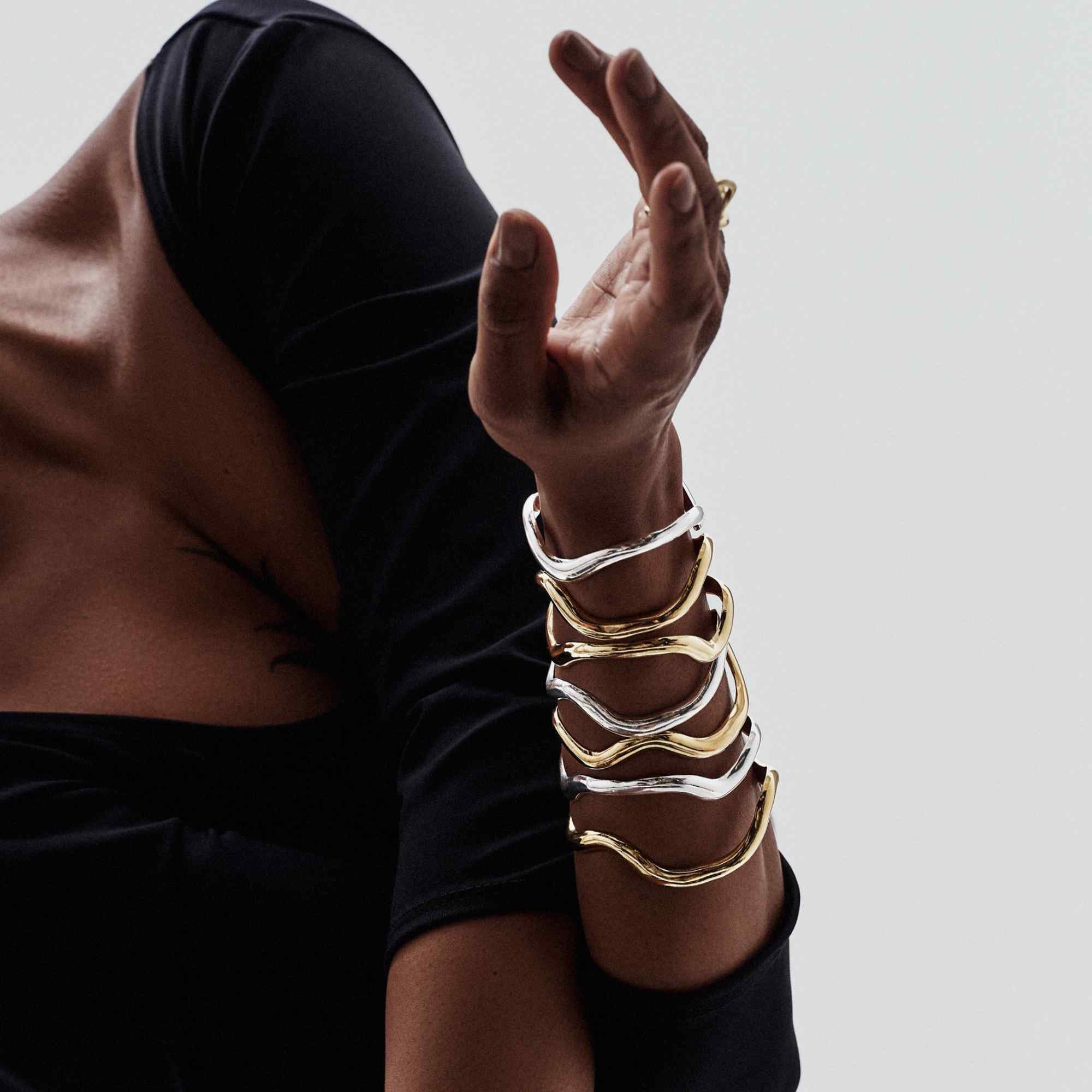 Bracelete Baile Prata Ajustável