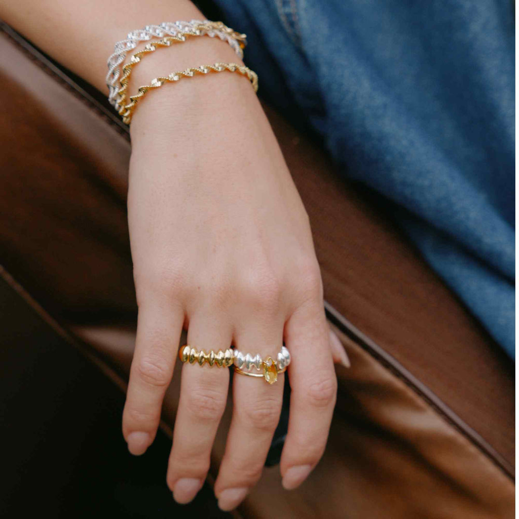 Pulseira Corrente Mel Ouro