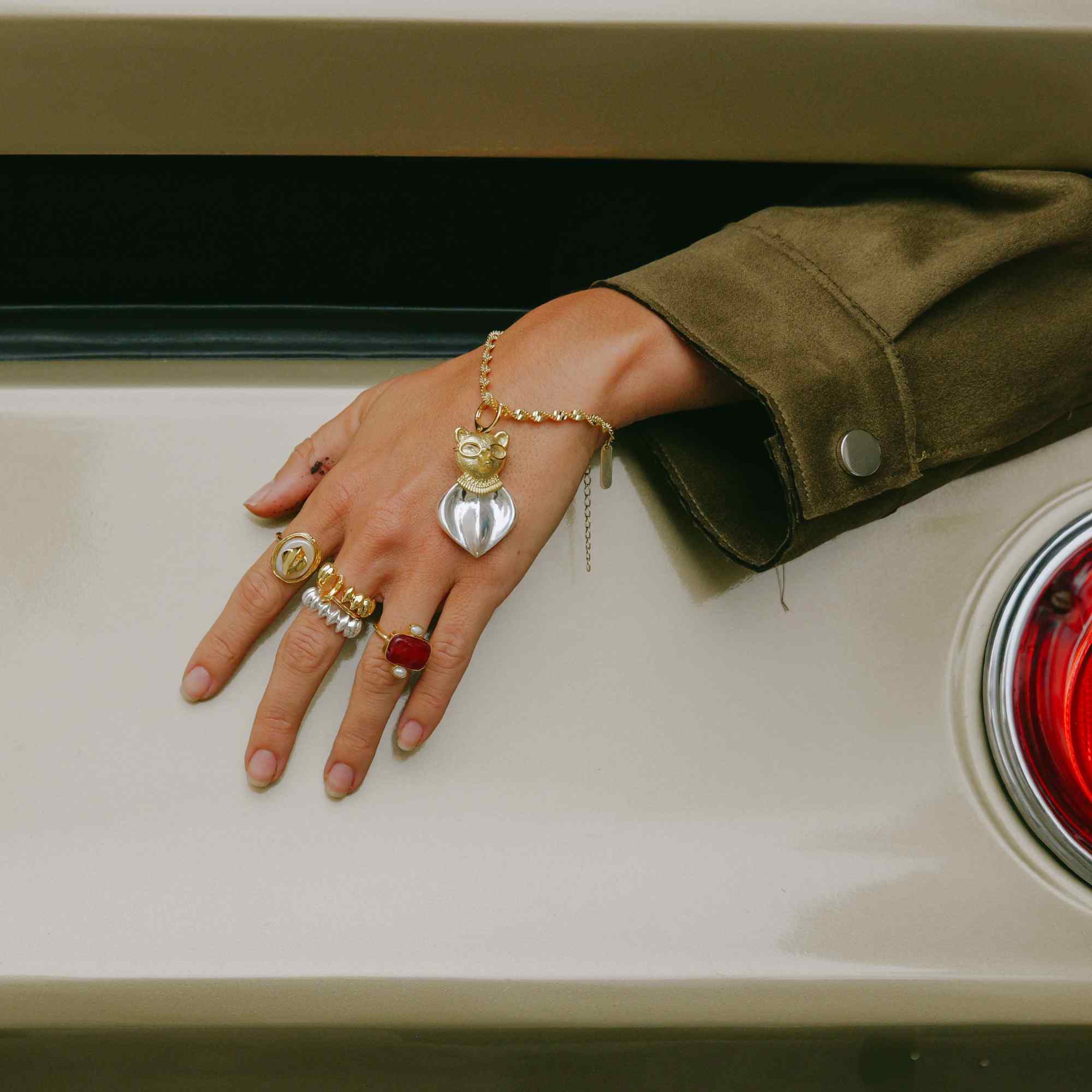 Pulseira Corrente Mel Ouro