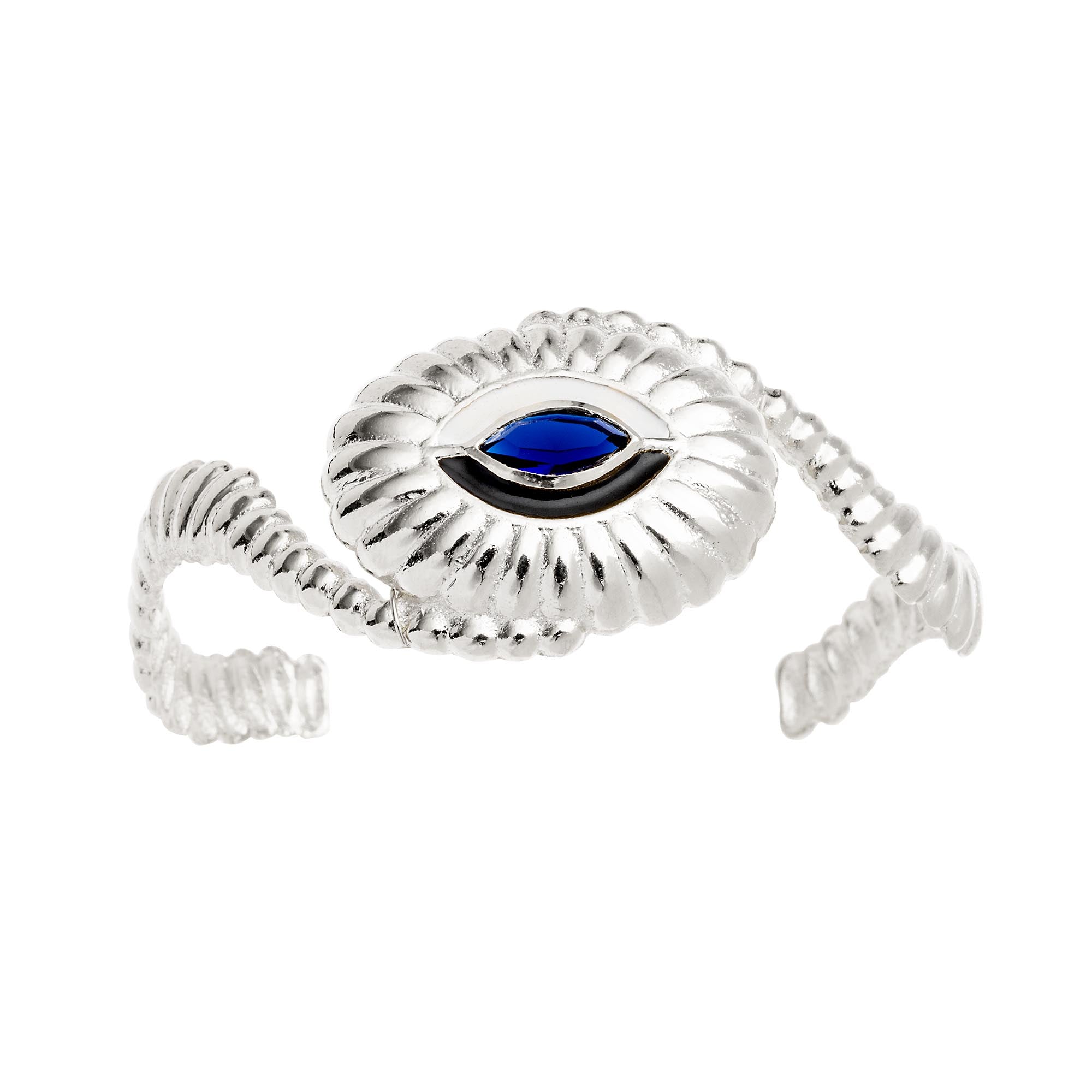 Bracelete Olho Prata Ajustável